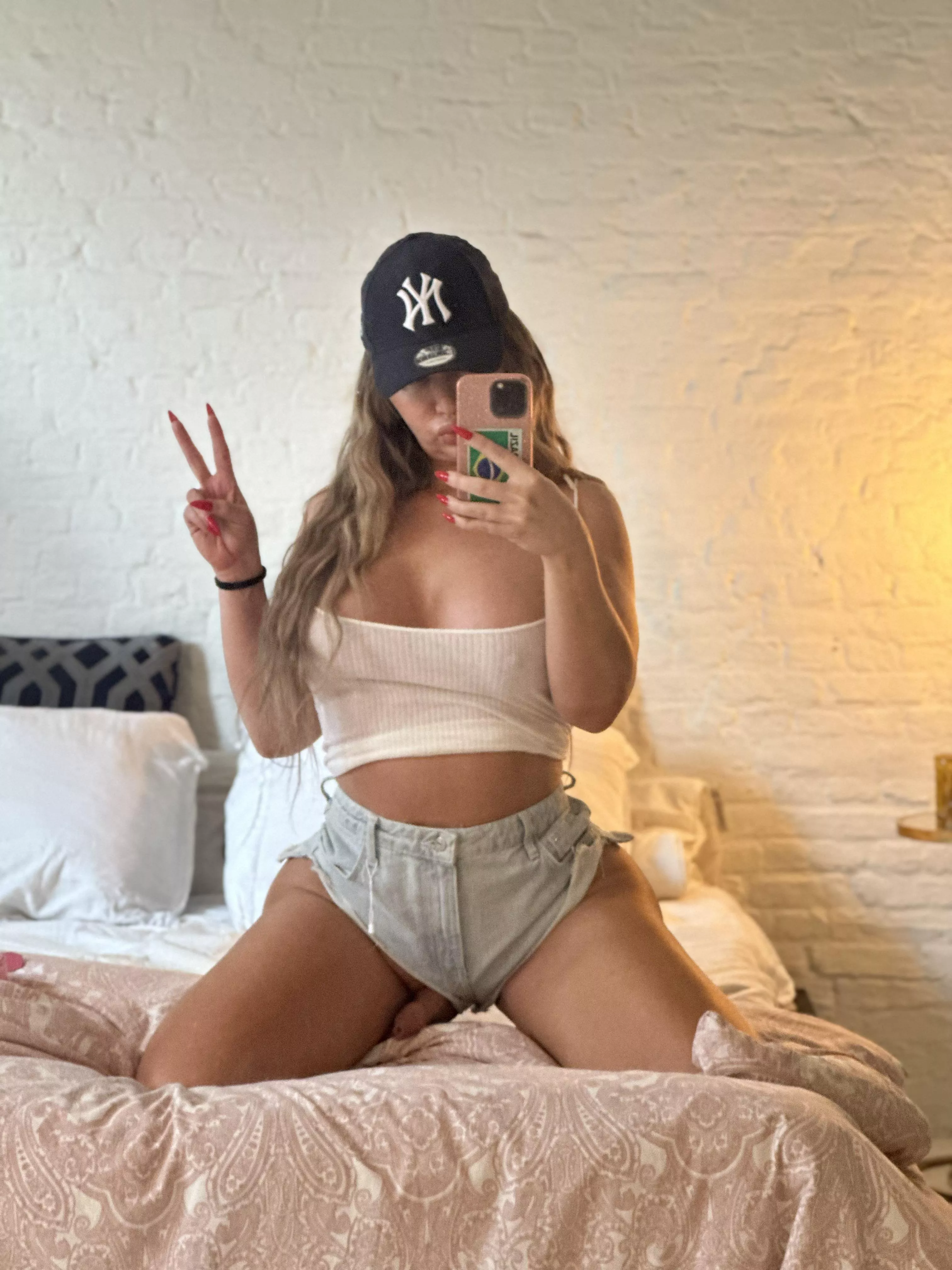 He always peeps out with shorts posted by Girl-withadick