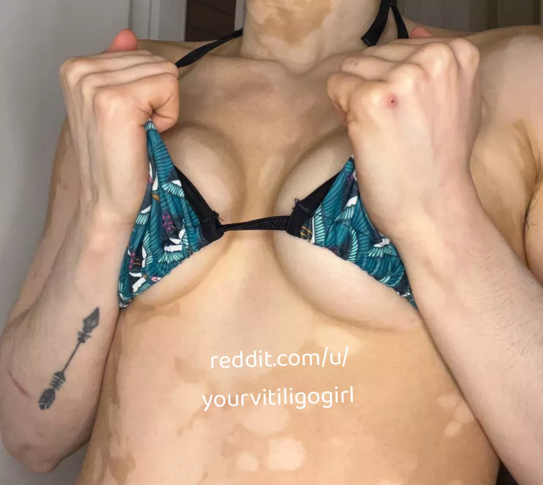 It's going to slip.. what would you do? You're going to see my boobs while I'm changing and staring at them while jerk off right? posted by yourvitiligogirl