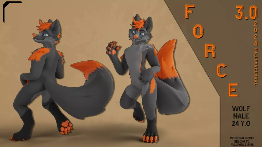 Just create a new version of my fursona model c: by FullForceUral