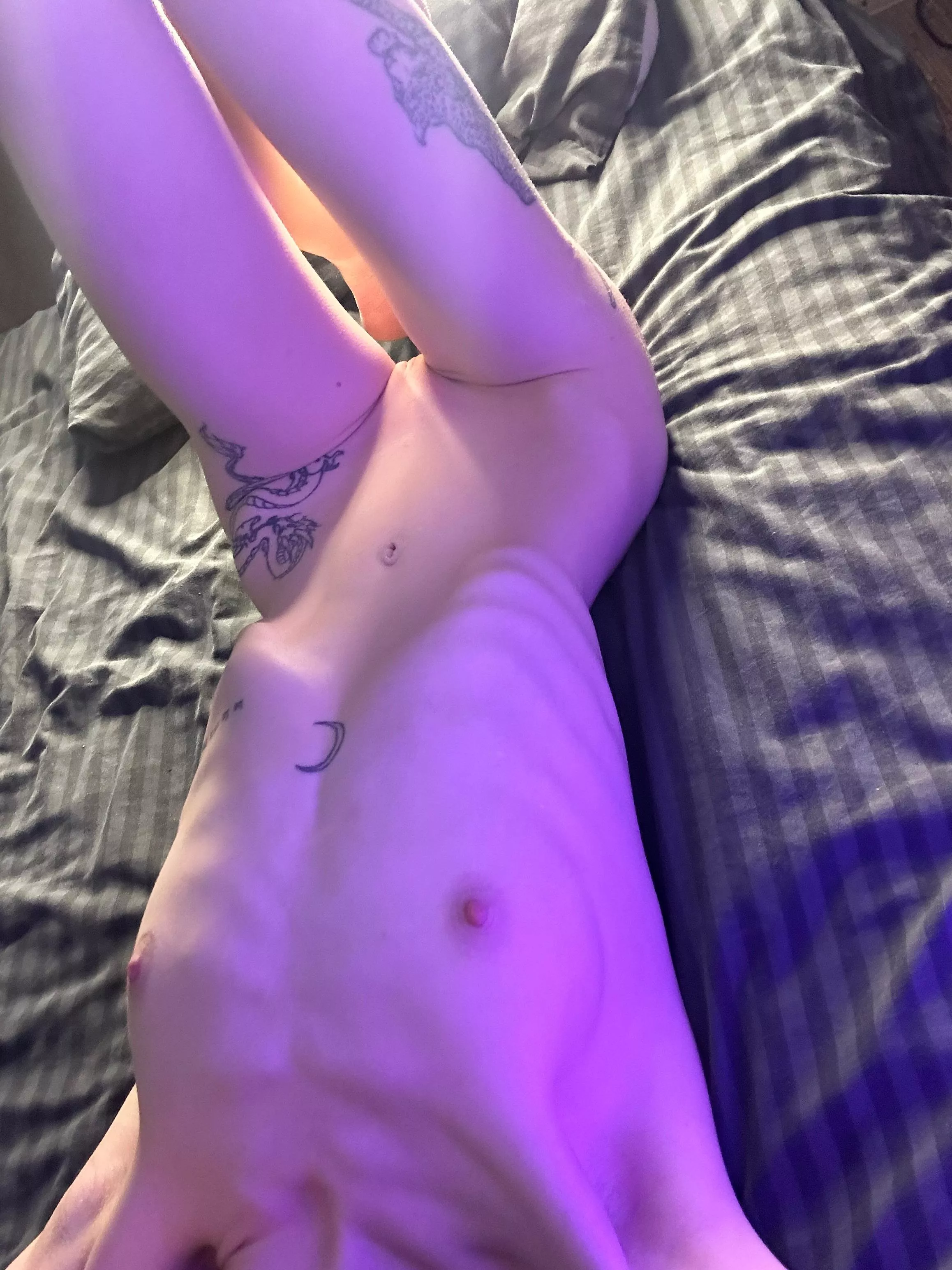 my nightly hot view in bed posted by MerrilyIntentional