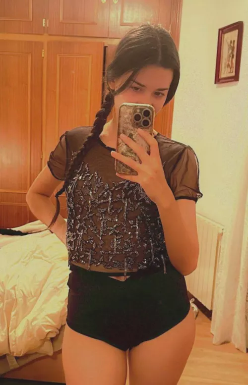 POV. I persuaded my music tutor to give me a private lesson and he found me waiting for him like this.. by Mariah_Ella