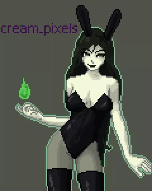Shego in bunny suit by CreamPixels