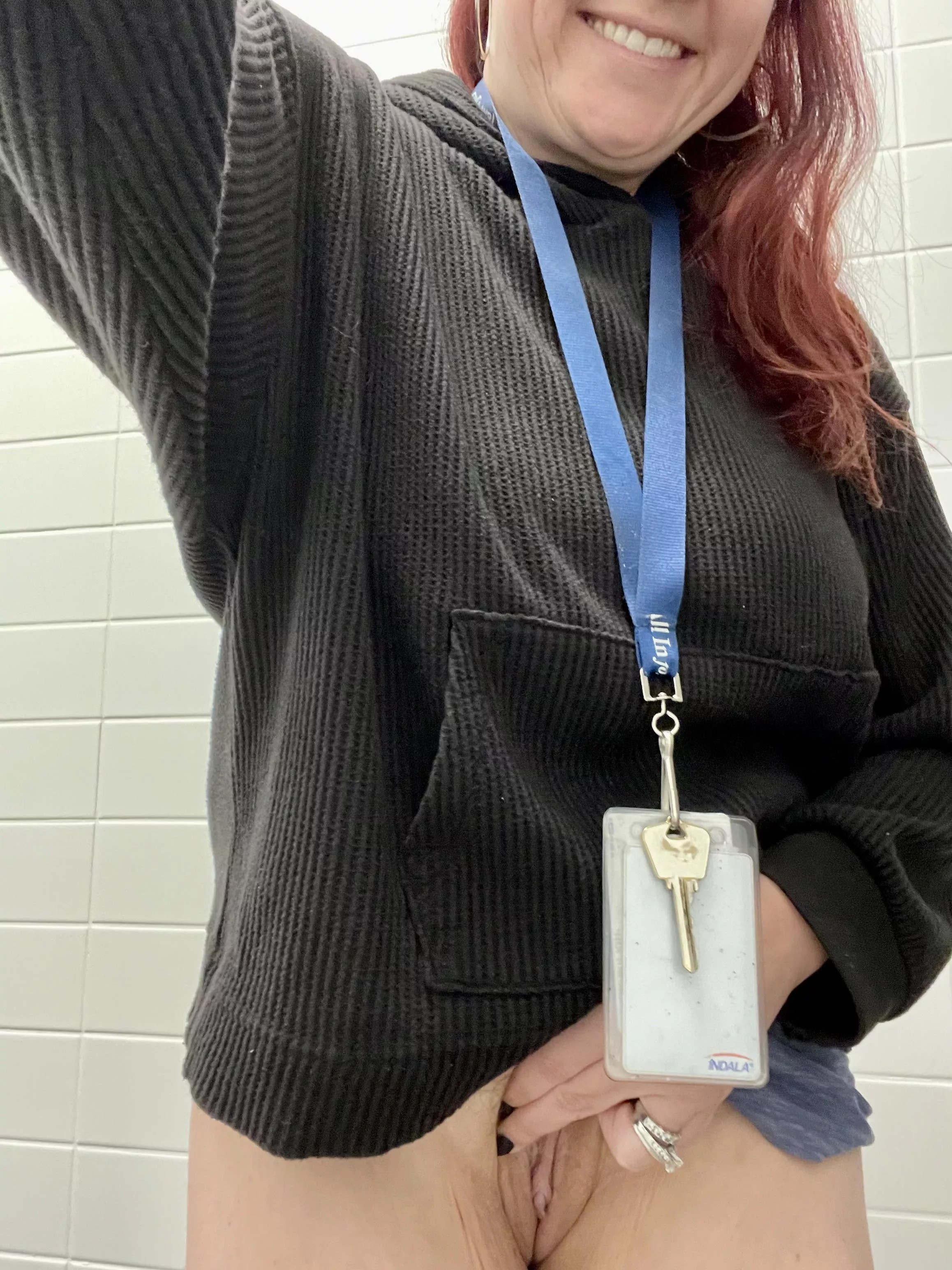 Teacher's clit is playing peek-a-boo! posted by Green-With_Envy