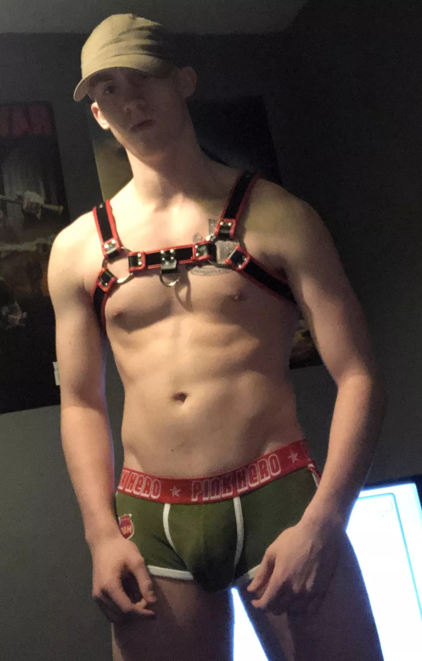 This minus the usual pup mask , jock and tail posted by Feisty_Respect_3267