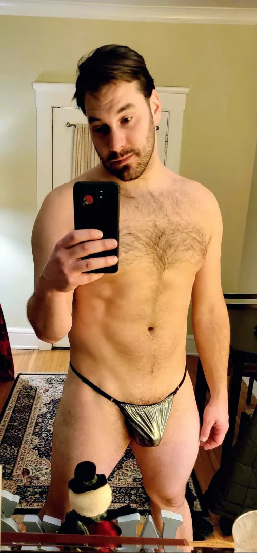 When you catch her taking a quick glance down low...