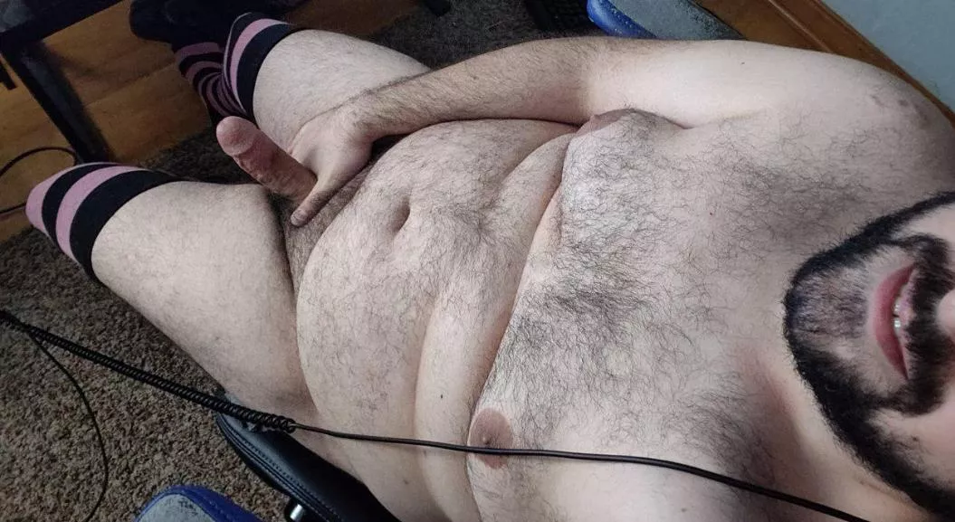 Would you suck me under the desk? 🥵 posted by BiAndChubbi