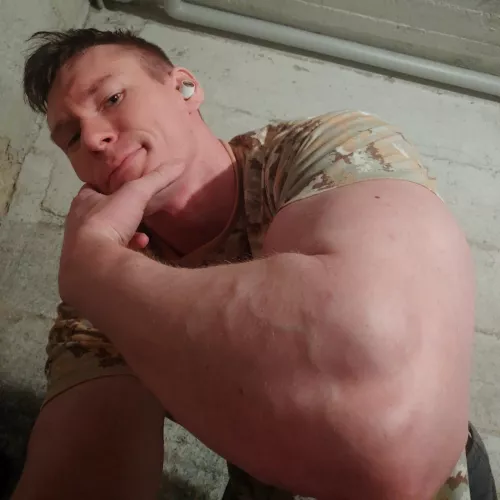 A little pumped mid-workout by GODJADEN