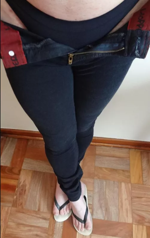 Black panties and my skinny pants!!! by Practical_Test_3613
