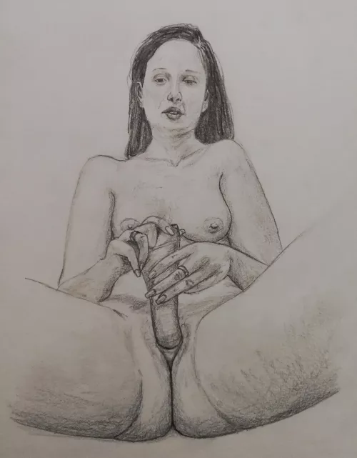 Dildo Testing by Jimmy by Jimmys_Paintings