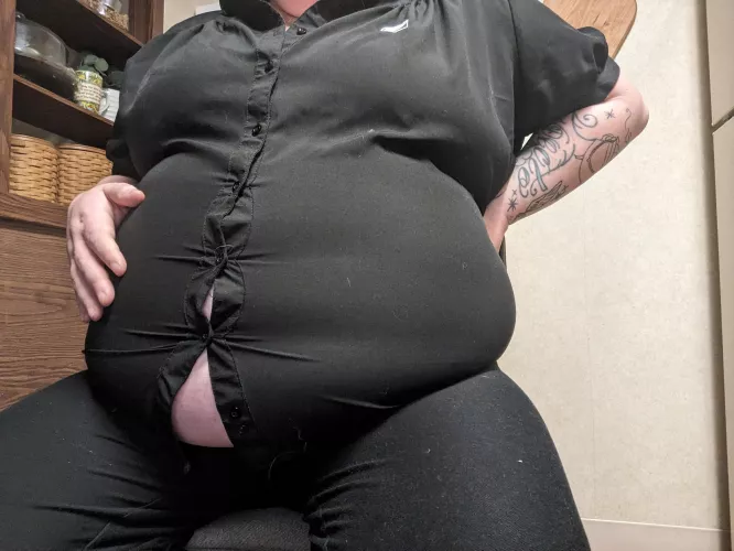 Do you think you could feed me enough to pop some buttons? by Fuckyouverymuch87