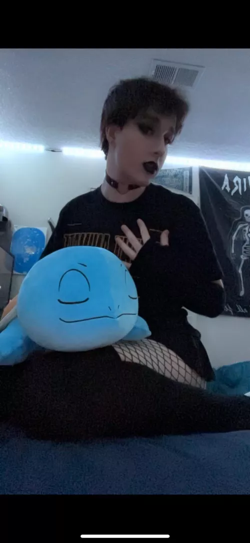 Don’t have a blahaj but we make do by QuestionableSalad__