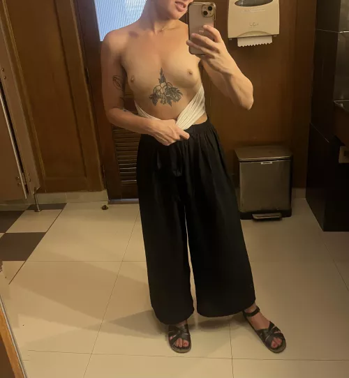 I love when I can sneak a flash in when I see a good mirror and nobody is around! by babygoattears96