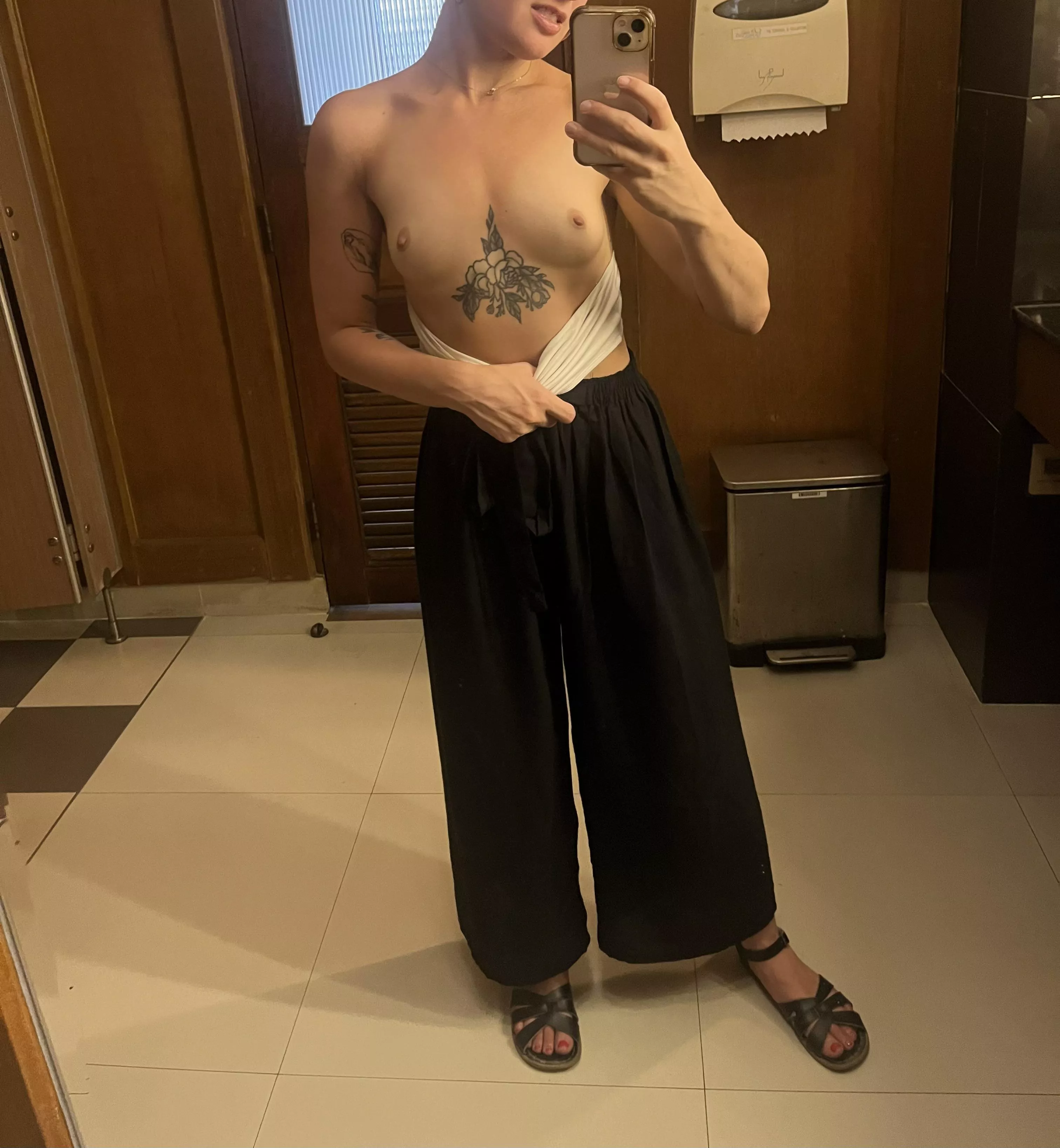 I love when I can sneak a flash in when I see a good mirror and nobody is around! posted by babygoattears96