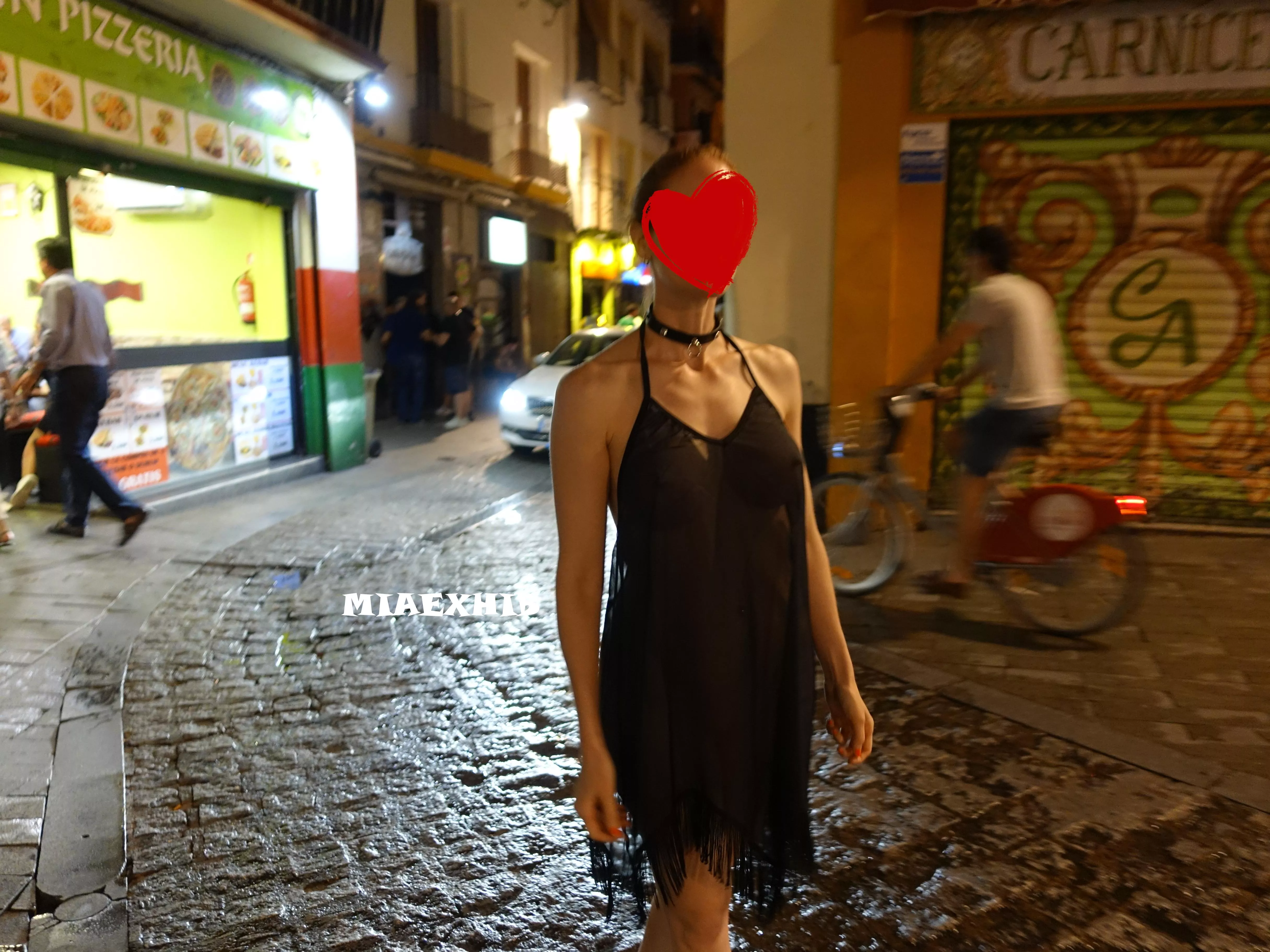 In public with a totally nsfw dress posted by miaexhib
