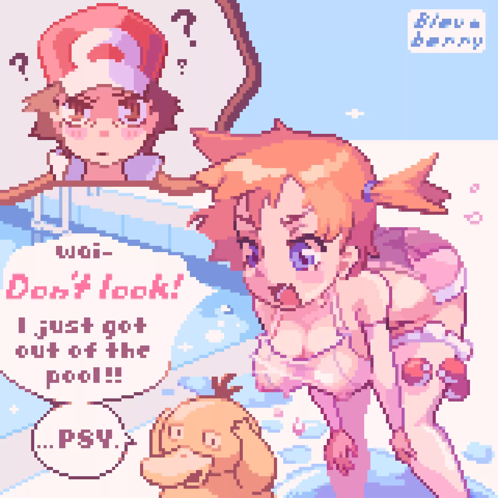 Maybe I should come back later...? [OC] posted by BleuBerryART