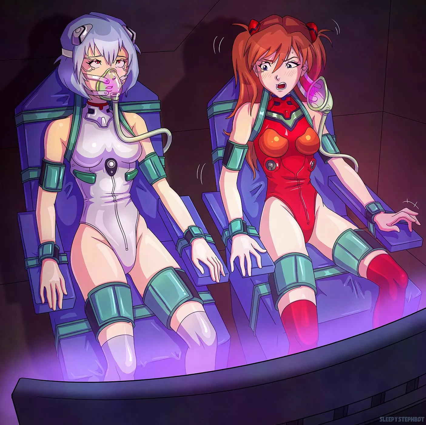 Mech pilot training (@sleepystephbot) posted by MxSummer