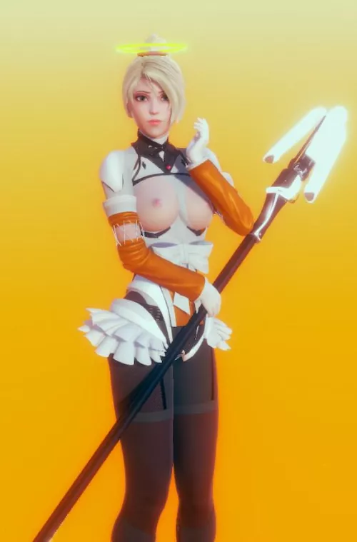 Mercy topless. by 88Lucid1