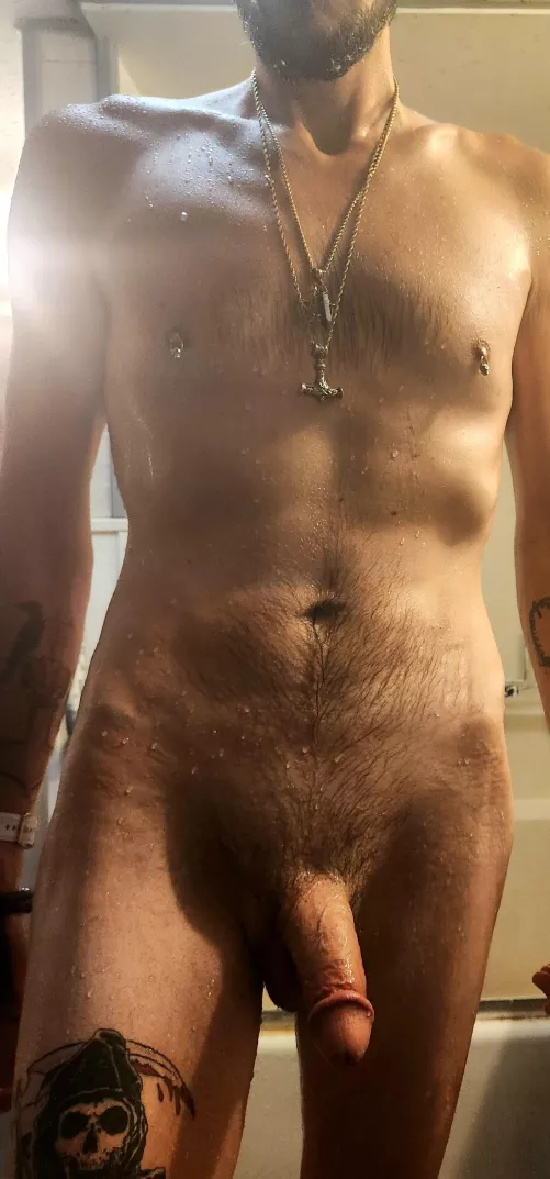 Nothing better than a hot shower after a long day by Celticcowboy07