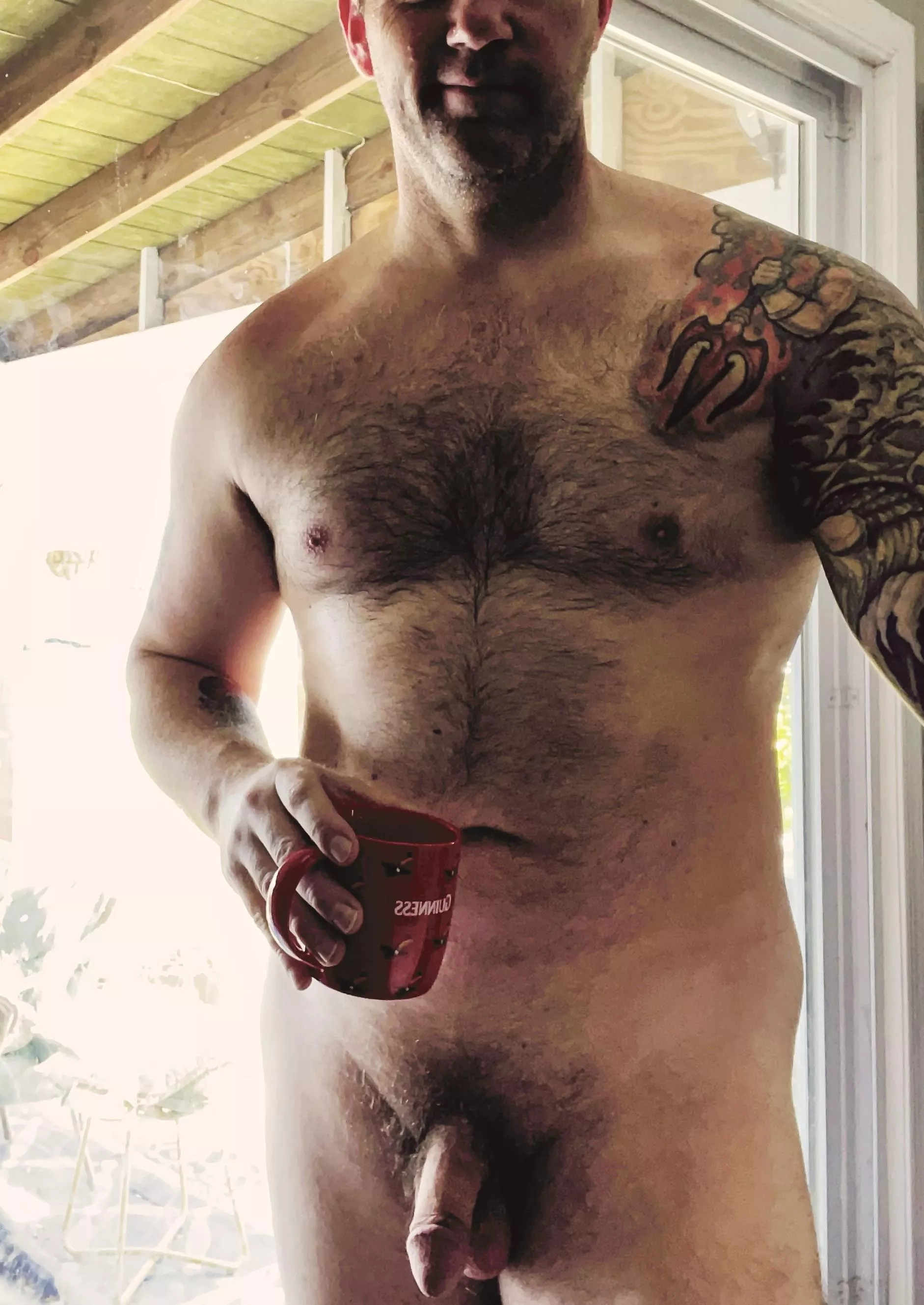 Post-workout cup, and a little bit of sunshine. posted by gsd_and_coffee