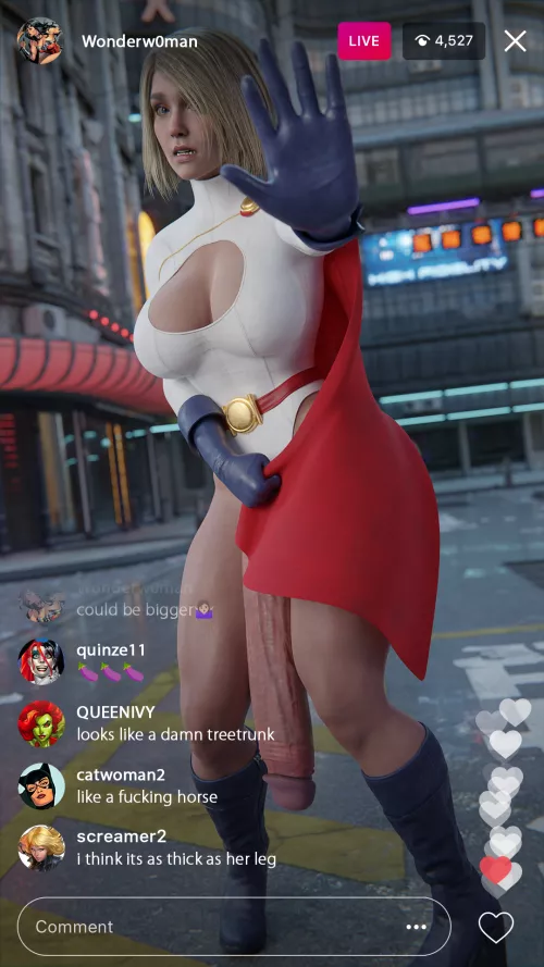 power girl exposed by futasaregreat