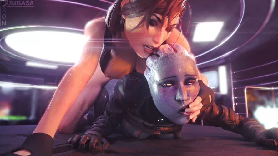 (SonUmbassa) Femshep and Liara part 1 by No_Temperature_3777