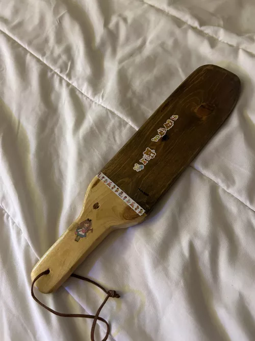 The paddle that was made for me 🥰 by Pillow-angel