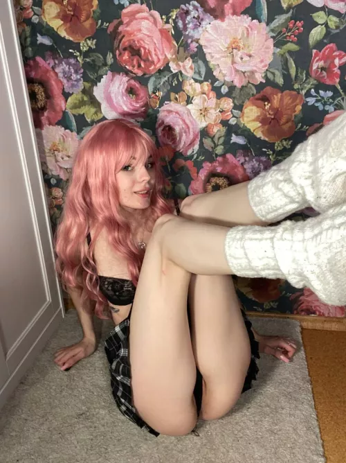 tiny white socks are the best [F] by glossygloves