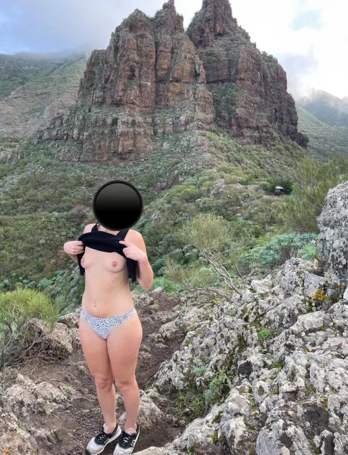 Topless hiking. hihi by Broad-Profit2226