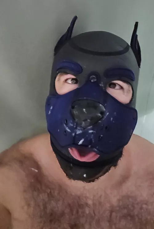 Trucker spunk on my muzzle 😈🐶💦 by Pup_Ammo