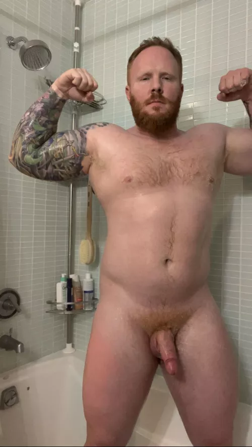 Wet ginger fur by FoxRifler