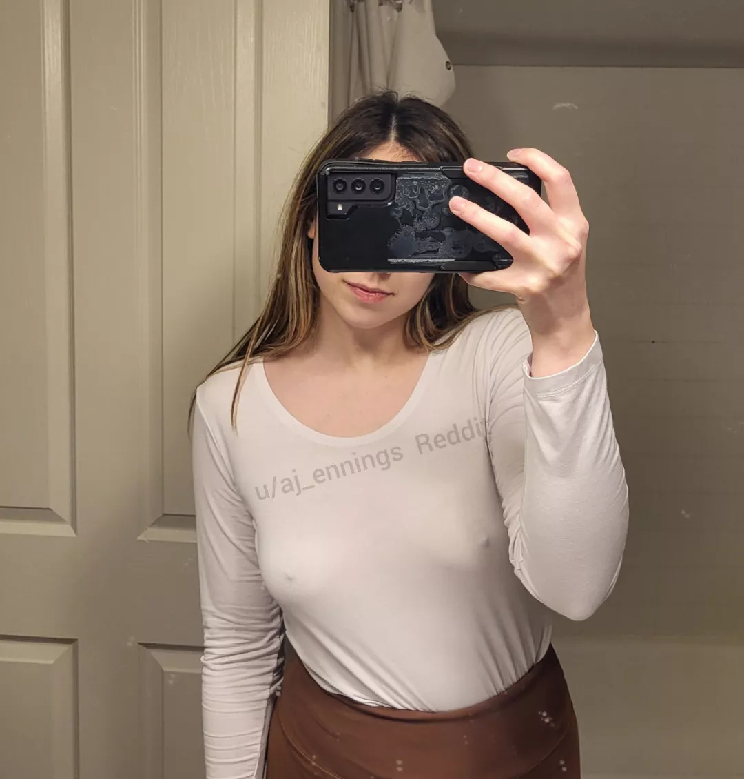 White tops are best worn braless posted by aj_ennings