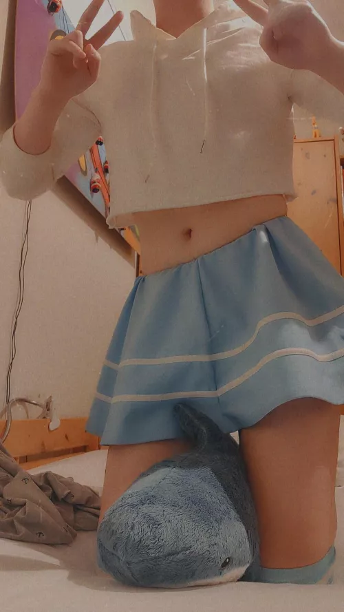 Wrestled with my blahaj (I won) by The_anoying_gay