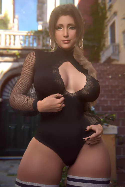 Aerith (Pizz3D) by Kuro-Oji