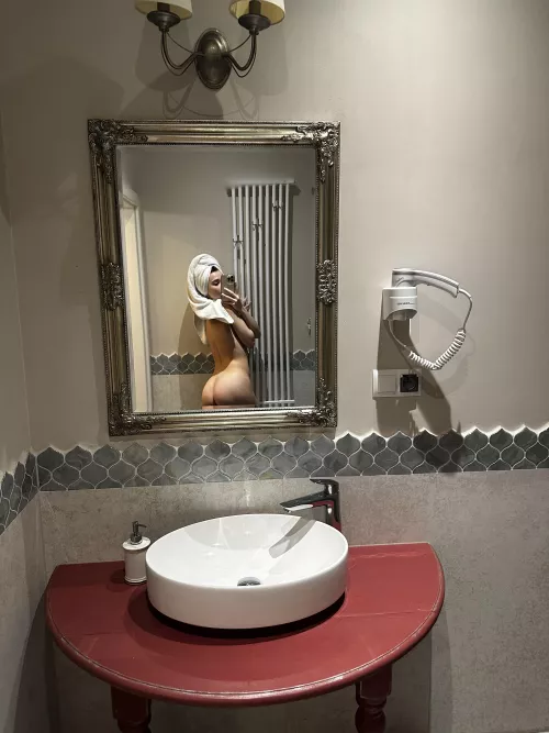 clean and smelling after a shower by Valentina-Marie