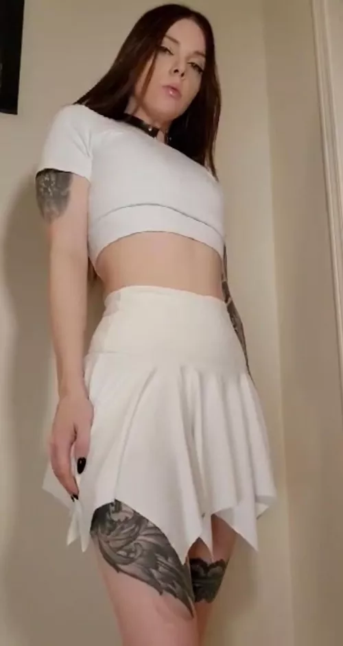 Crop tops and skirts are made to go together 🥵My entire style. by The_Tattood_Princess