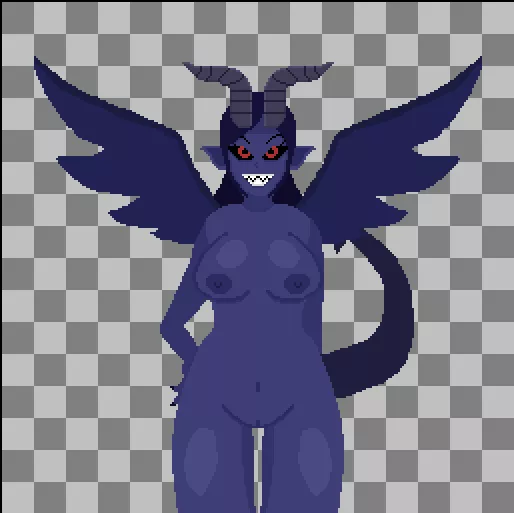 Demon girl for my upcoming indie game! Any feedback or comments are very welcome 😊 posted by Bonkcade