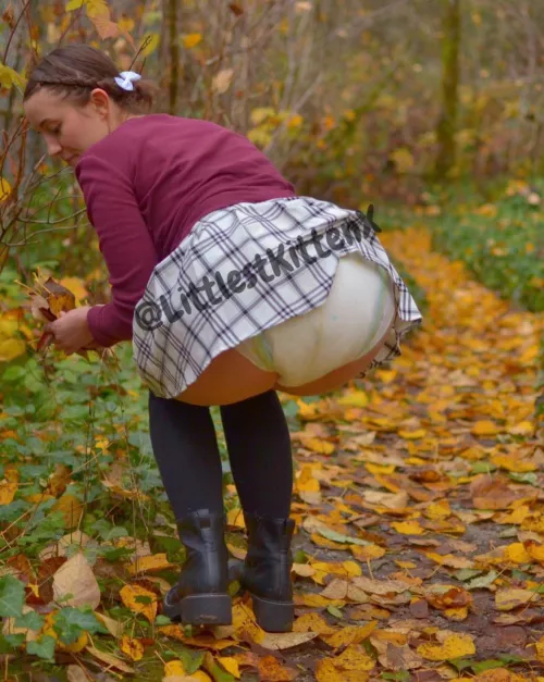 Diapered in the forest 🌳 by littlestkittenx