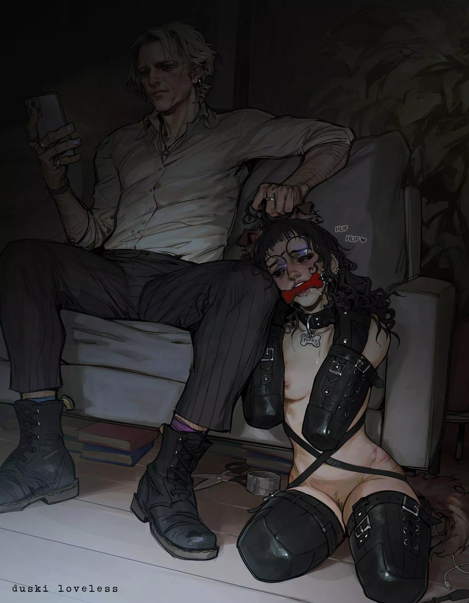 How I keep my dumb little pet in her place, where she belongs like the mindless plaything she is posted by Shura_Master