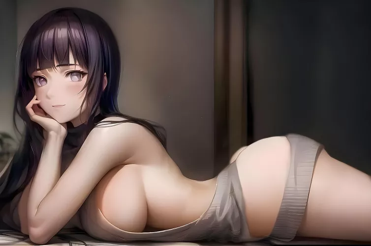 Hyuga Hinata wearing Virgin killer sweater 🔪 🔪 [AI Art] by LeaguePlayful6325