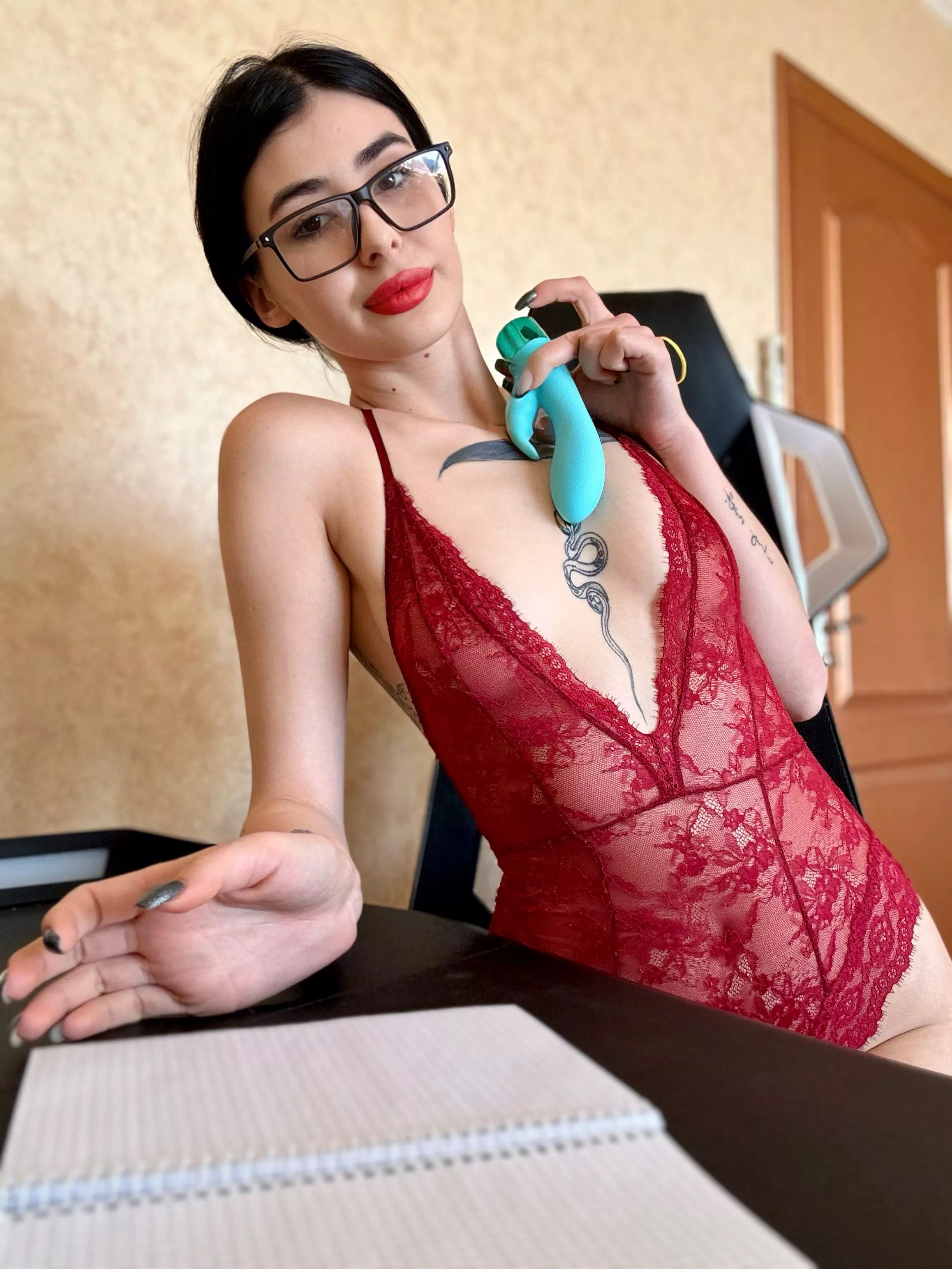 I hope I'm hot enough in red lace posted by LovelyyGirll