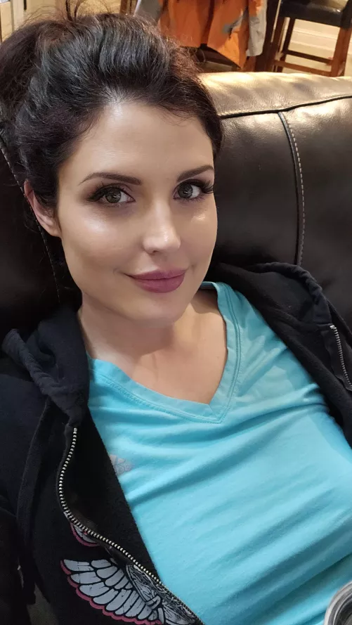 I know I'm not naked or in lingerie, but thought you might like this milfy selfie to switch it up by NurseNextDoor16