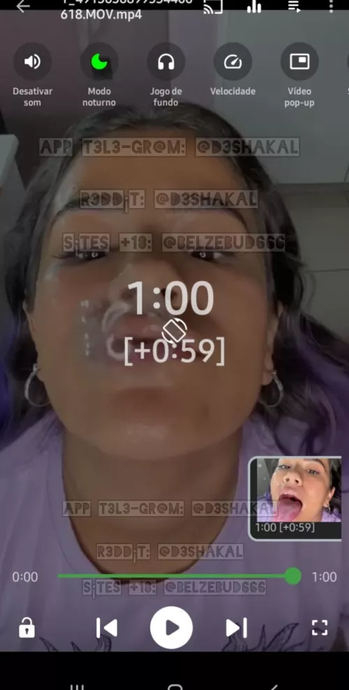 Latina Girl Drooling and Spit in Face [found] by d3shakal