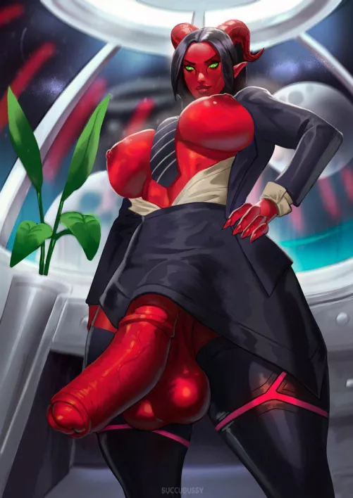 Lawyer Draenei wields the full weight of the law (SuccuBussy) by archaicmyth