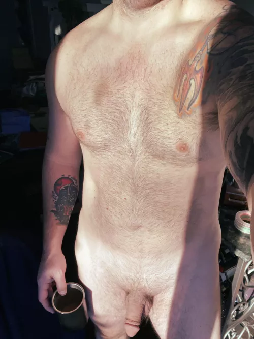 Lazy Saturday, enjoying the illusion of warmth 🤣 by gsd_and_coffee