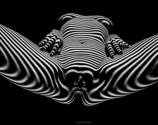 Light stripes and shadow, by Chris Maher by Gothmoggie