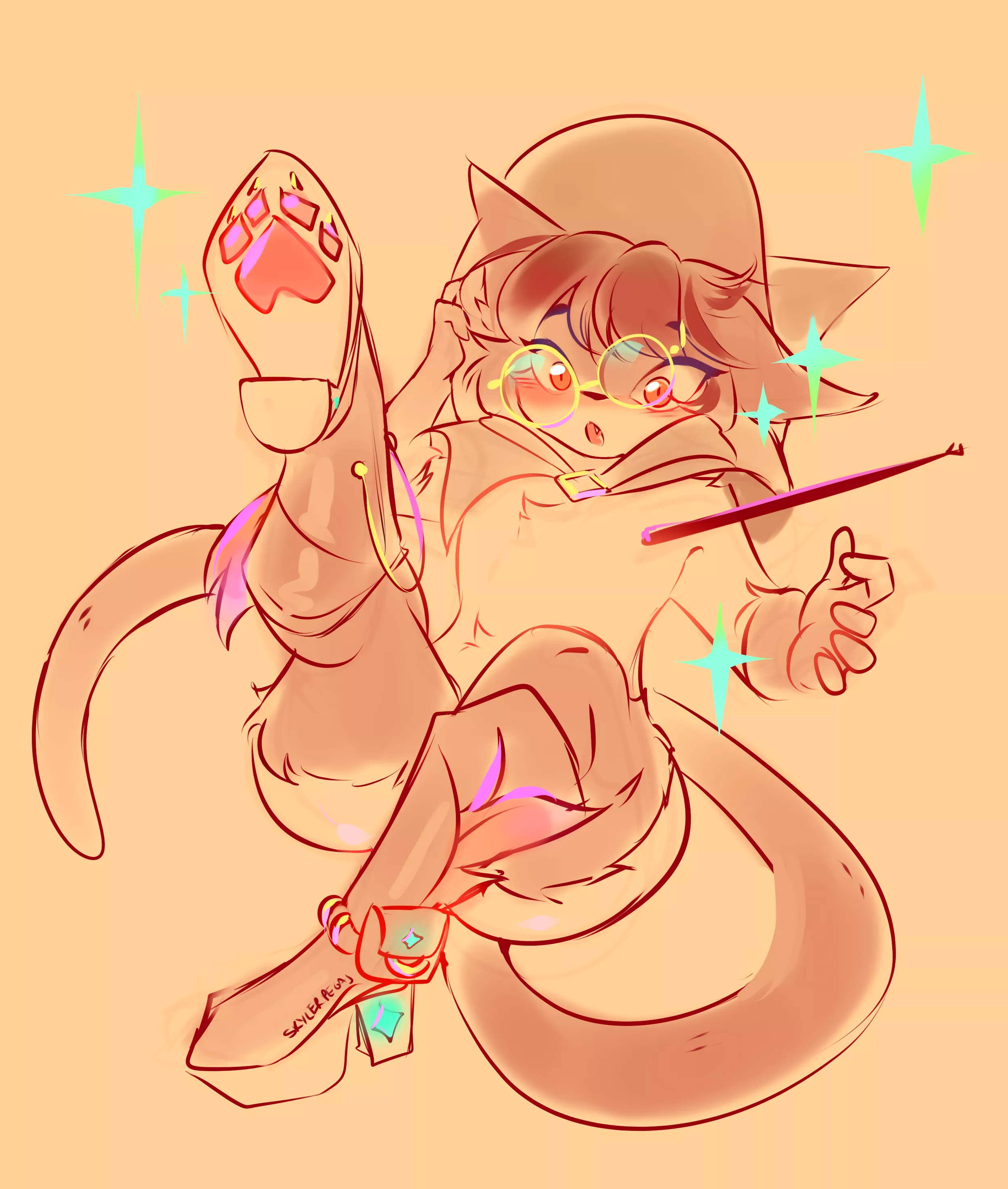 little witch ! quick drawing by me @pegasiste506 on twitter posted by SkylerPegas