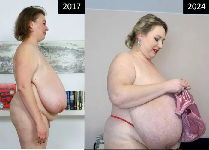 love to stuff myself (weight growth 2017 -> 2024) by lilydreamboobs