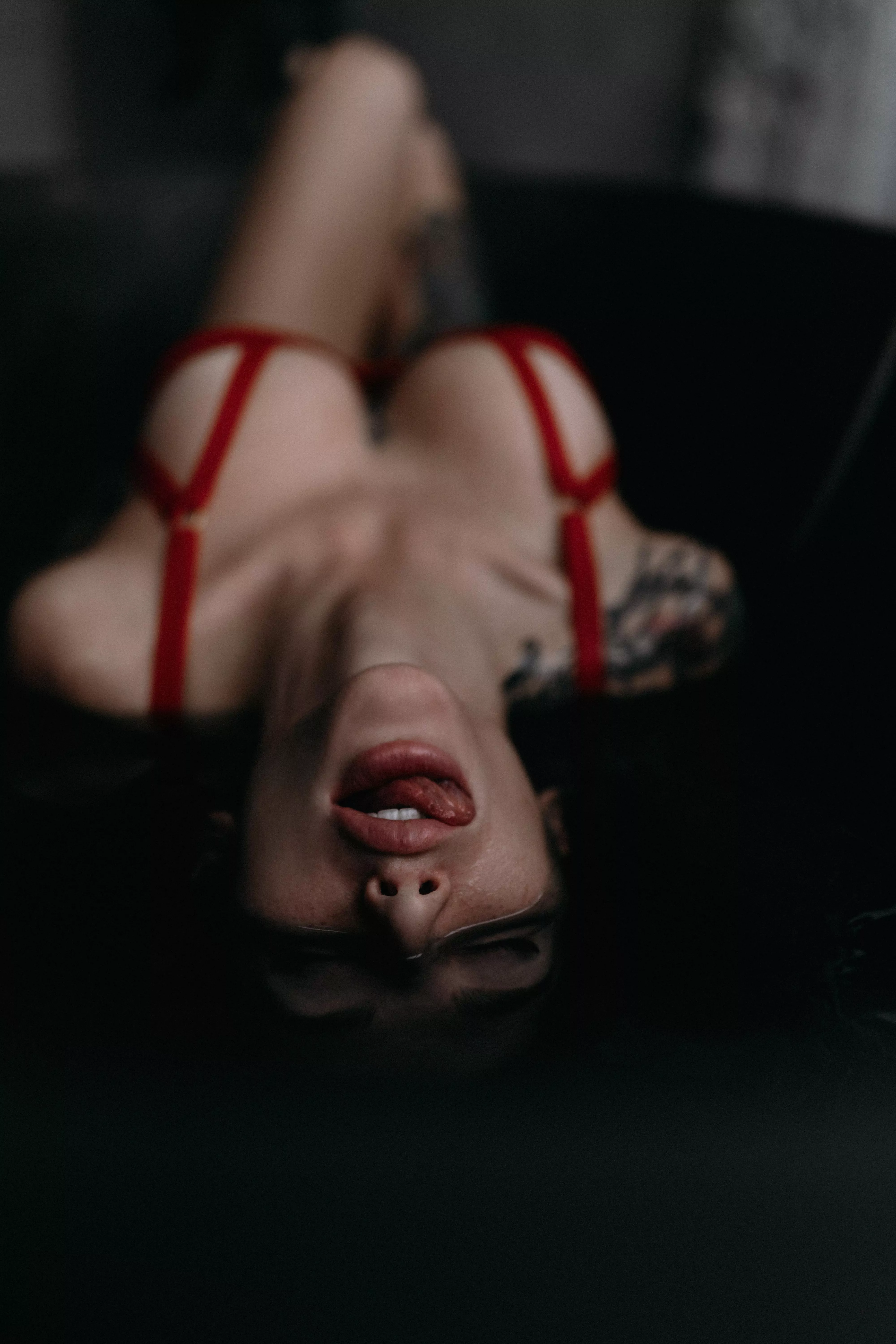 red adorns a woman posted by Match_Medium257