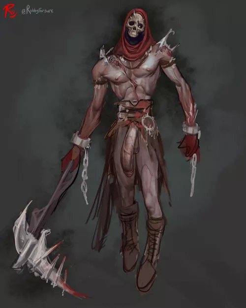 Redrew my horror boy ( @Robbyforsure on twitter ) by Robbyforsure