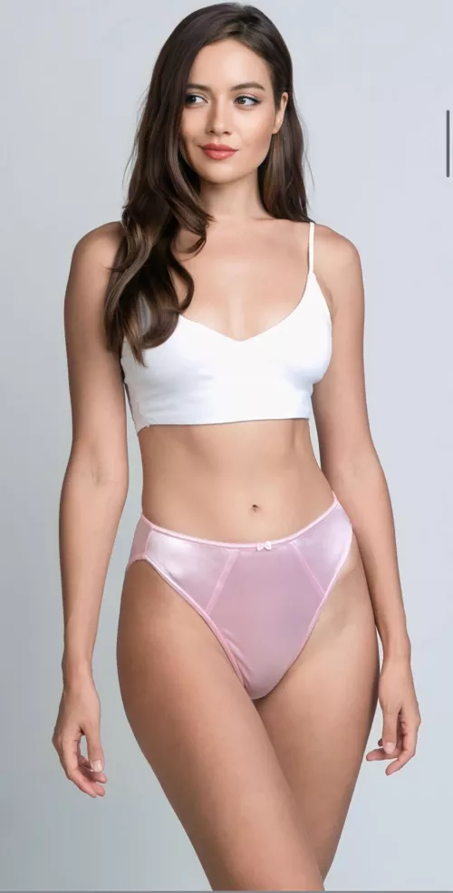 Silky pink satin by panty_overload